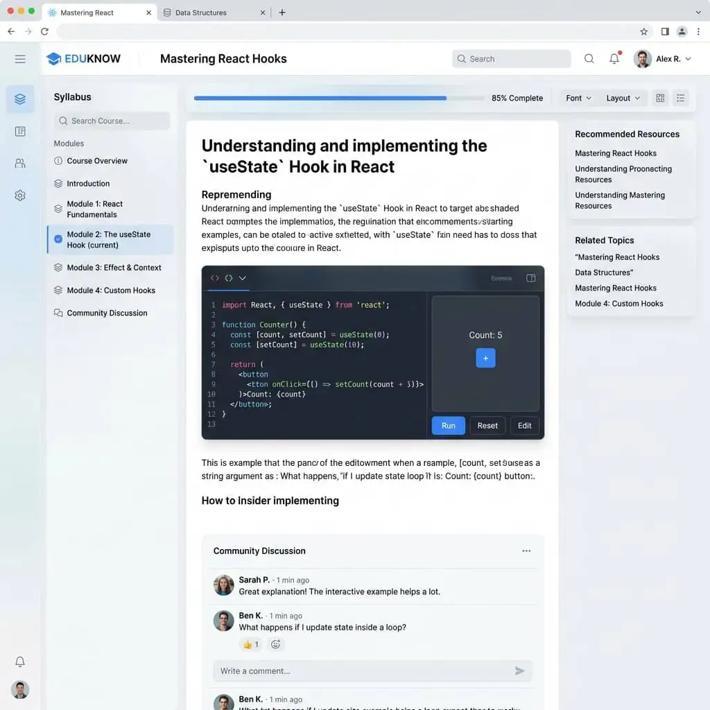 Q&A Component Library — Salesforce loan origination platform UI